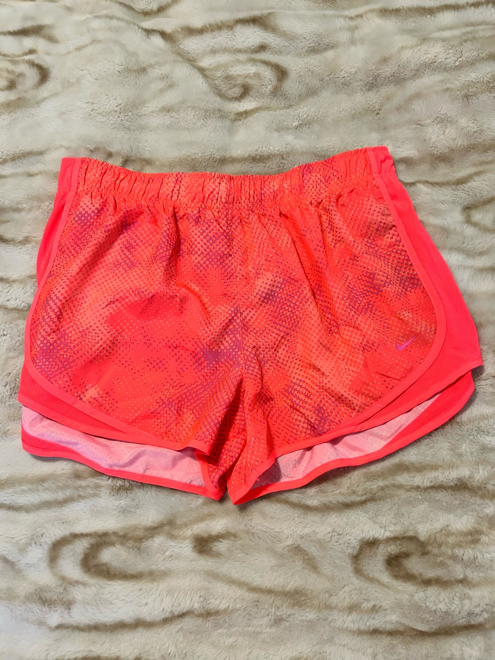 Nike Women’s Neon Coral Athletic Shorts